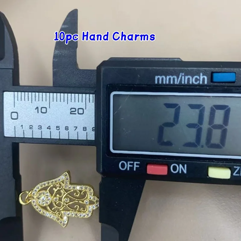 10pc Hand Charms for Jewelry Making