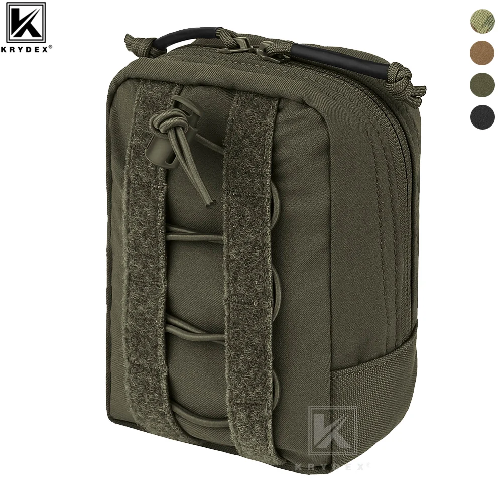 KRYDEX Tactical Molle Vertical GP Pouch General Purpose Utility Pouch Bag Storage marsupio accessori per la caccia all'aperto