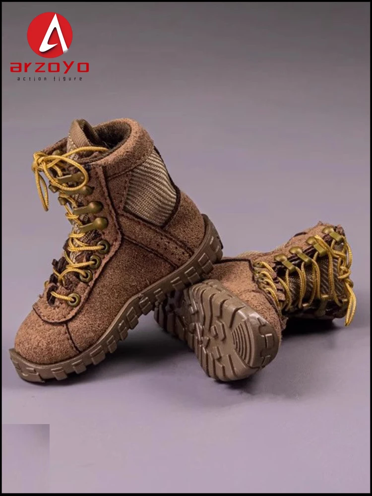 In Voorraad 1/6 Schaal SK012 Mannelijke Soldaat Lace-up Woestijn Laarzen Holle Schoenen Combat Laarzen Fit 12 ''Action Figure body Poppen