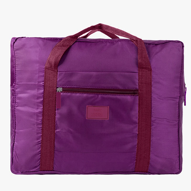 Sacos de viagem de grande capacidade dobrável Saco impermeável Bolsa de bagagem portátil Saco de pano durável Oxford Armazenamento de ioga Saco de ginástica