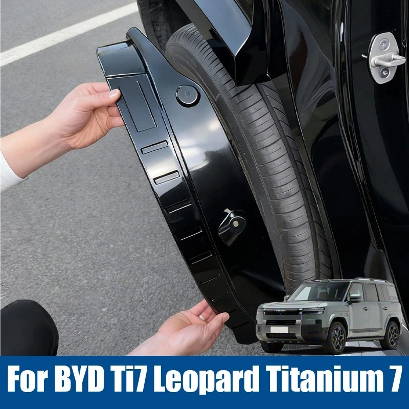 Car Fender Mud Guard Car Mudguard Refit Rear Tire Fender Special Decoration Accessories For BYD Ti7 Leopard Titanium 7 2025 2026