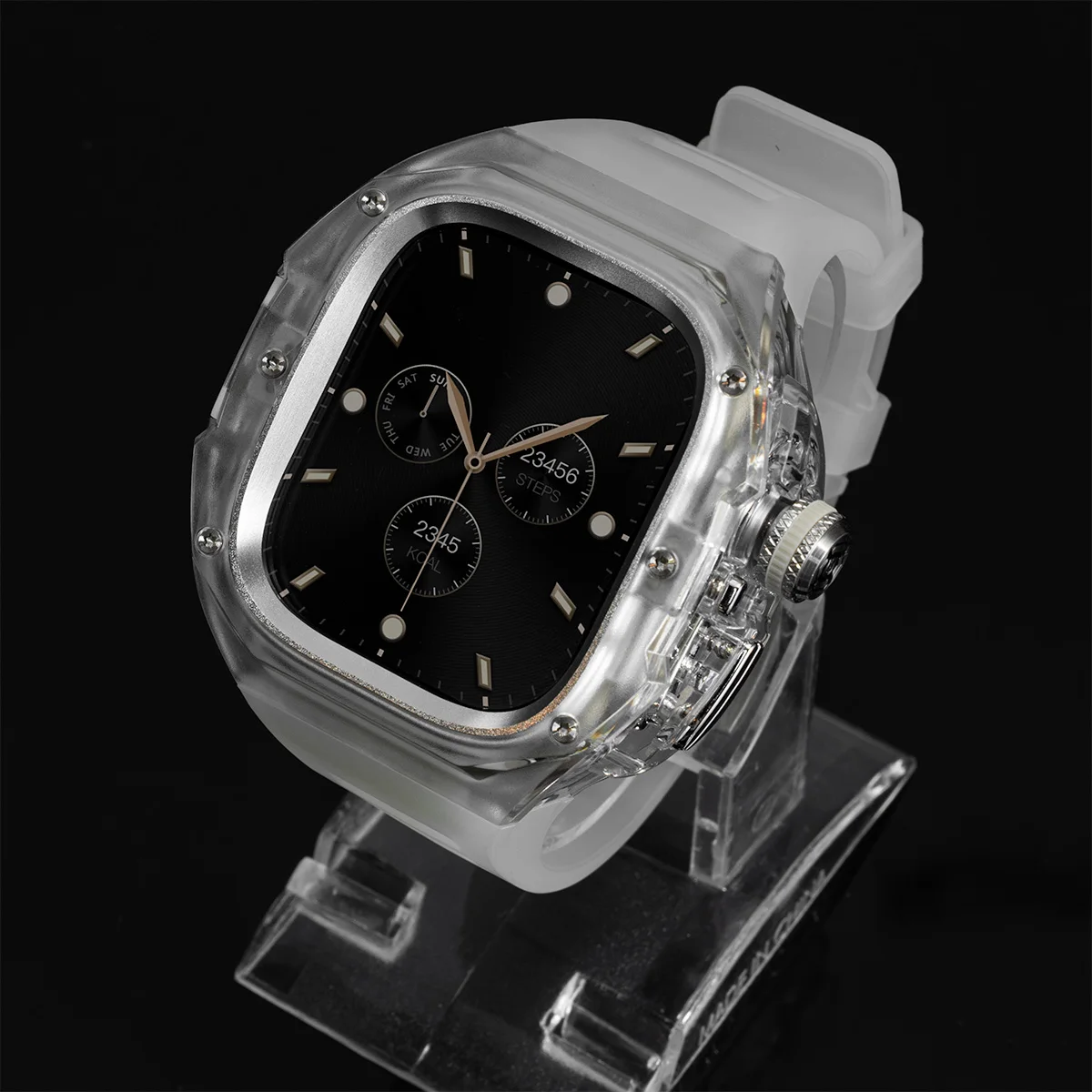 NEUES Luxus-Modifikationsset für Apple Watch Ultra 3/2/1 49 mm Gehäuse + Armband für Iwatch 49 mm Displayschutzfolie Bumper-Armband – Detail 5