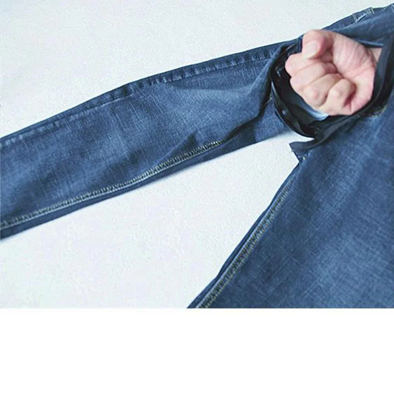 Invisible Open-Seat Pants Ripped Jeans Women's High Waist Blue Cropped Trousers Tight Stretch Feet Pants Outdoor Sex Convenient