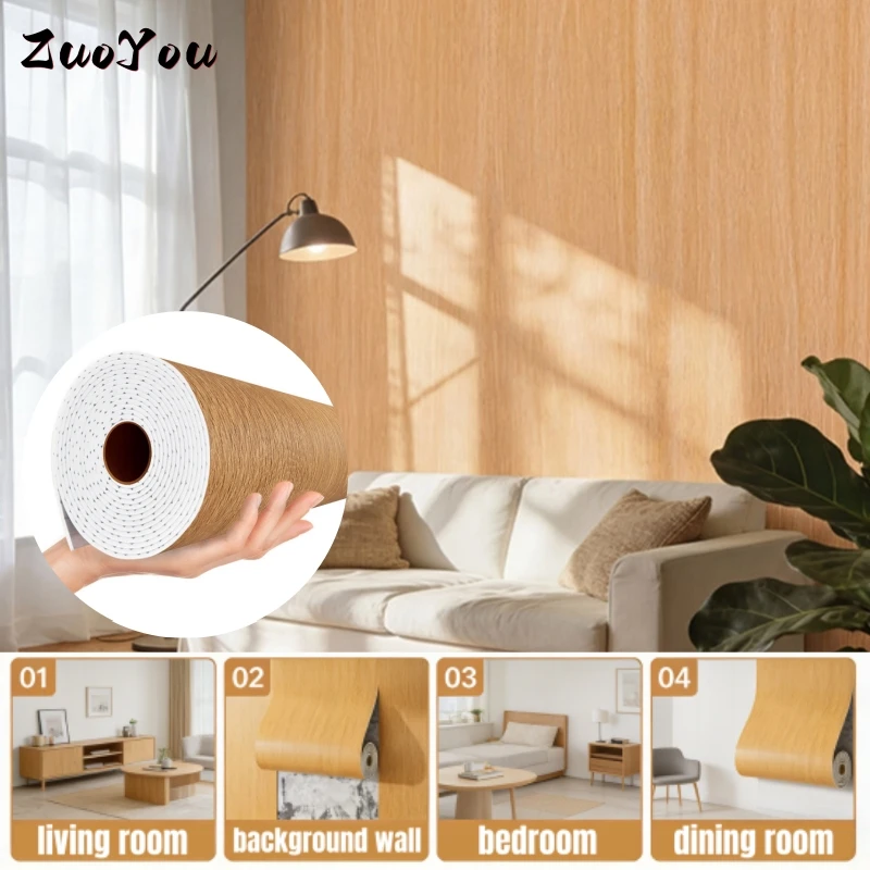 40cmx3/5M Kitchen PVC Decor Bedroom Living Room Waterproof Wall Stickers for Interior Thick Self Adhesive Wallpaper Sticker Home