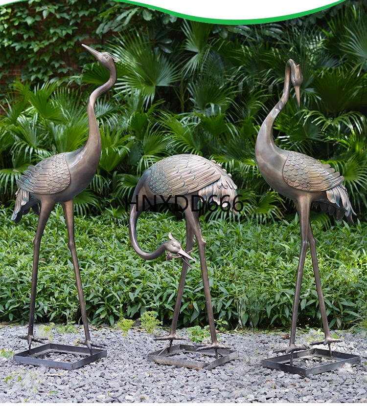 حوض سباحة كرين نحاسي تقليد على الطراز الصيني الجديد زخرفة المناظر الطبيعية