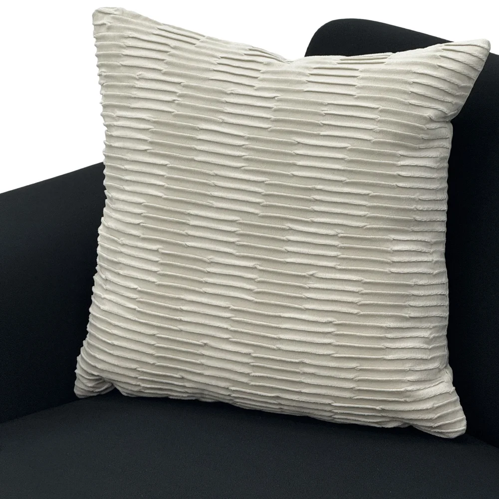 PINGGO 2-Sitzer-Sofa im nordischen Stil, feiner Leinenstoff, Massivholzrahmen, stabile Eisenbeine, 174 x 72 x 82 cm, Wohnzimmermöbel – Detail 18