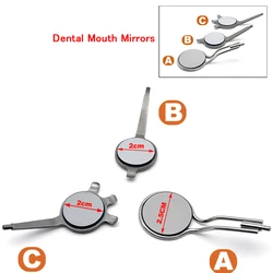 Dental Mouth Double-sided mirror Dental Mouth Mirror Anti-fog Rhodium Double Sided Oral Mirrors Reflectors Reuse