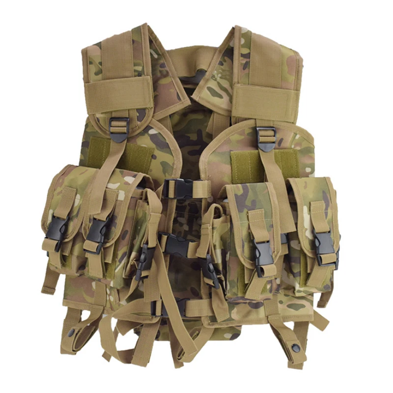 

Tactical Vest Multi-functional Portable Military Fans Protective Vest Storage Bag Equipment CS Field Training