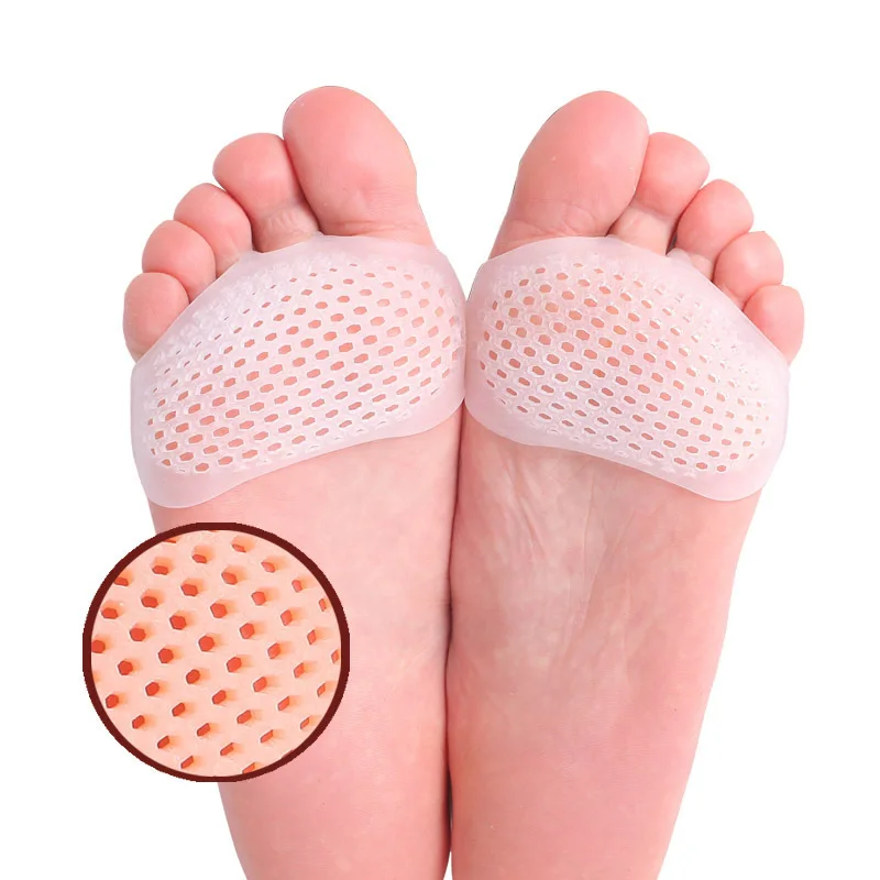Plantillas de Gel para zapatos de tacón alto, almohadillas suaves de silicona, antideslizantes, transpirables, para el cuidado de los pies, 1 par