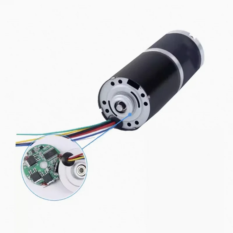 28mm 2838 brushless DC reduction motor planetary gear speed regulation high torque micro forward and reverse signal feedback