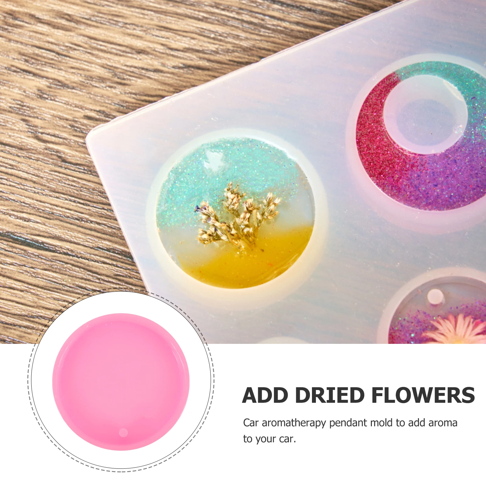 

Name Aromatherapy Pendant Mold Tag Ornament Silicone Car Pink Keyrings for Moulds