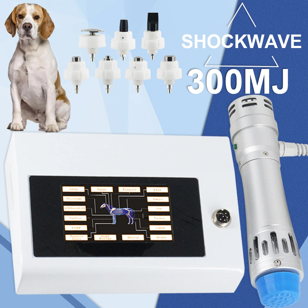 

300MJ Shockwave Therapy Machine For Relief Scar Tissue Pain Joint And Muscle Injury Animals Shockwave Professional Massager 2024