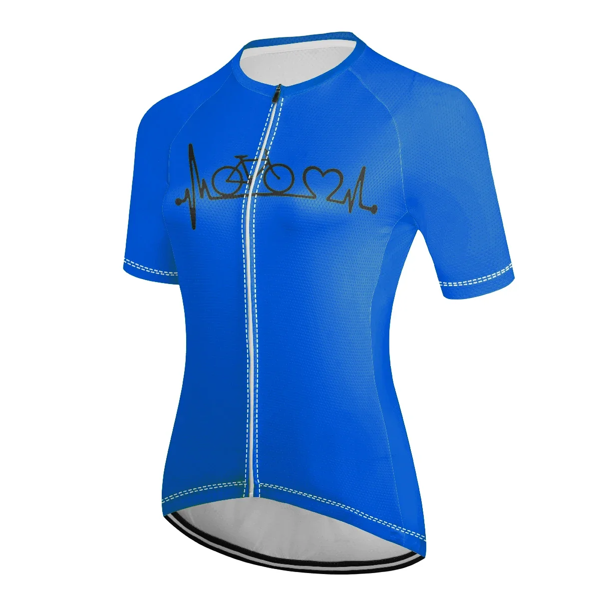 New heartbeat pattern cycling wear professional women's cycling wear mountain bike short-sleeved clothing