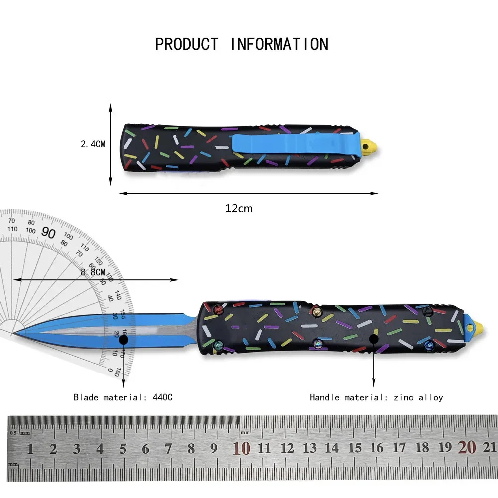 Tactical Outdoor Pocket Knife 440C Blade Aluminium Alloy Handles Assisted Camping EDC Self Defense Sharp Multi Folding Knives