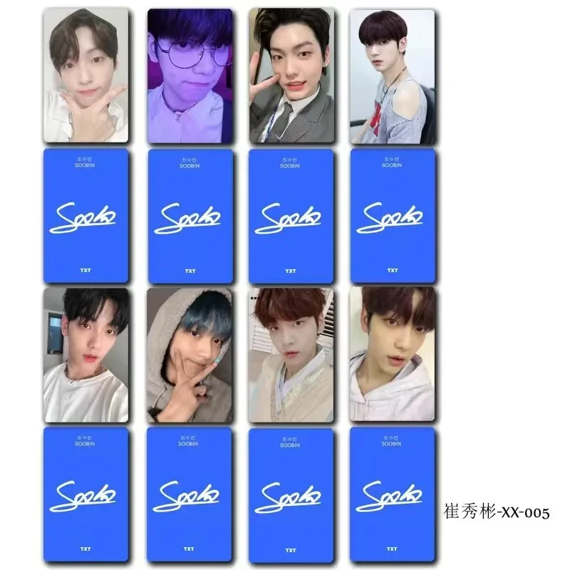 8PC/SET No Repeat SOOBIN Magazine Cover HD Poster Cui Xiubin Lifestyle Photo Picture Double-sided Printed Rounded Small Card