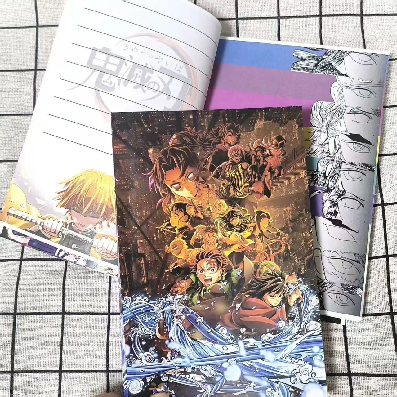 Demon Slayer Anime Notebook with full-color inner pages Softcover A5 Lined Paper Journal For Writing or Diary Office Noting
