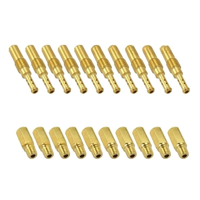 

20Pcs Motorcycle Carburetor Nozzle Slow Jets Brass Main Gate Jets #32-#140 for PWK PWM CVK Carburetor