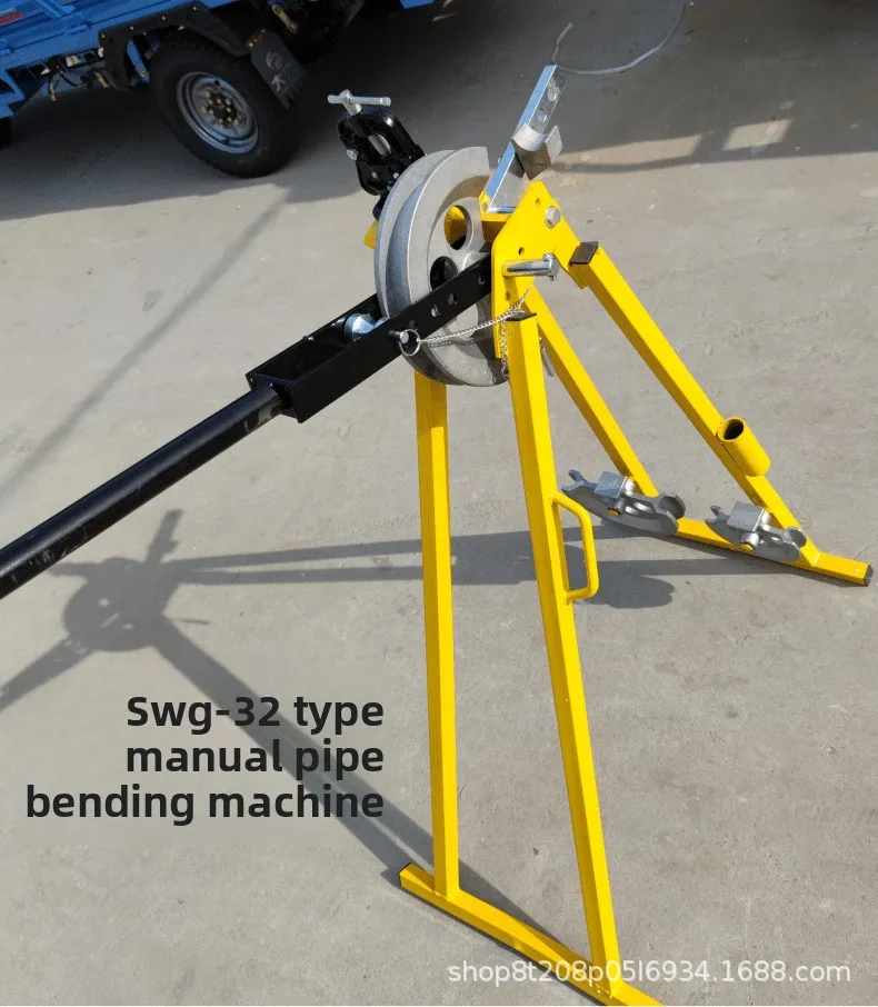 تركيب الدائرة الكهربائية SWG-32 آلة ثني الأنابيب اليدوية قوس الانحناء معدات التبريد التعدين السلس #6