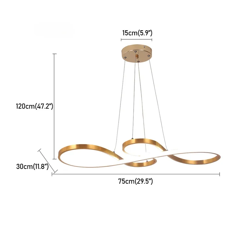 Meble do wystroju domu Minimalistyczne lampy wiszące Nowoczesne lampy wiszące Led do salonu na stół jadalny Kuchnia Szatnia Biuro