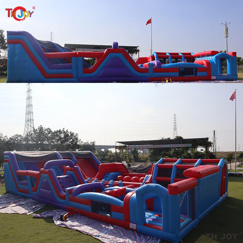 Castillo de rebote inflable gigante para exteriores, trampolín multifunción para Parque interior, 24x14m