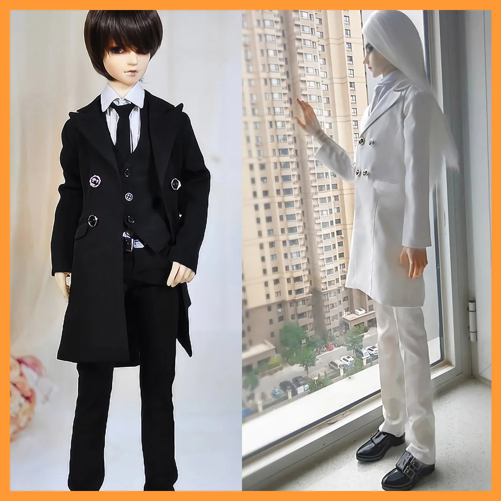 

【Only Clothes】1/3 1/4 Double-breasted Slim Windbreaker Vest Shirt Pants Set for HID/2D75 SSDF ID72/75 UF/TD Strong-Uncle Model