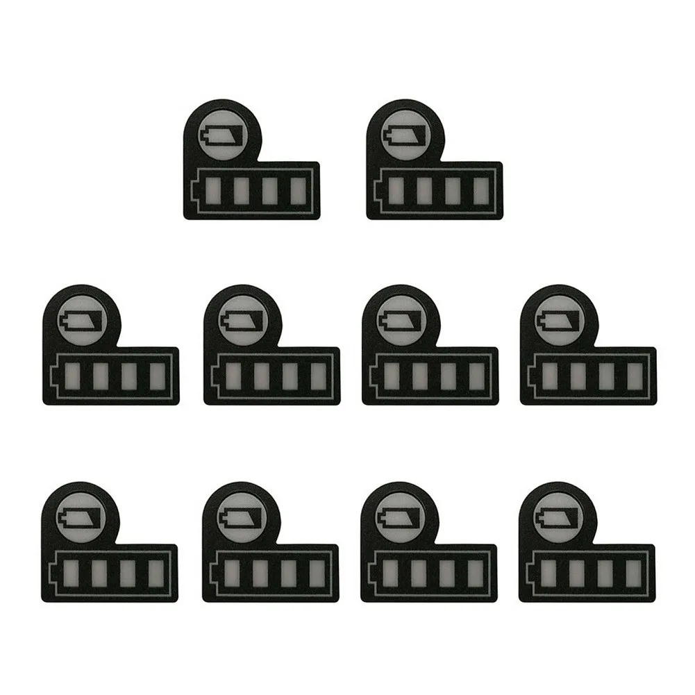 マキタ用LEDキーステッカー,パフォーマンスクッション,リチウム交換用バッテリー,18V, 14, 4V,bl1830,bl1430,10個