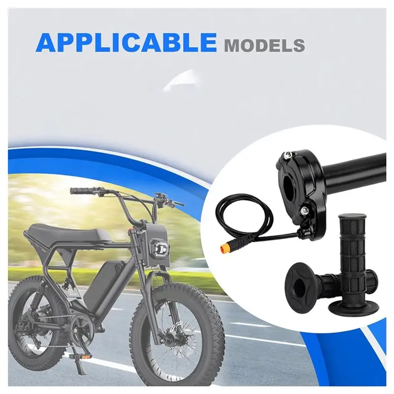 Best-Selling 2X Ebike Full Twist Throttle For Macfox,3 Pin Surron Style Throttle Grip Kit