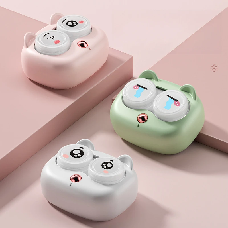 جديد عالي التردد الاهتزاز بالموجات فوق الصوتية العدسات اللاصقة الأنظف صندوق المحمولة القابلة للإزالة التلقائي بالكامل عدسات لاصقة الرعاية للجنسين