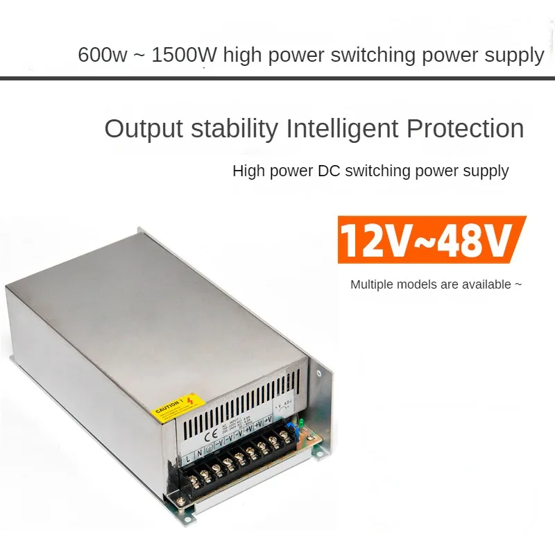 Dc High-Power Switching Voeding Led Voeding S-600-24V 600W/720W/800W/1000W/1200W Ac Naar Gelijkstroomomvormer