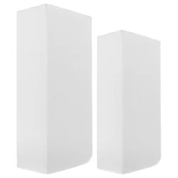 2 Pcs Foam Blocks Polystyrene Rectangular Crafts White Foams Cubes Rectangle Painting Balls