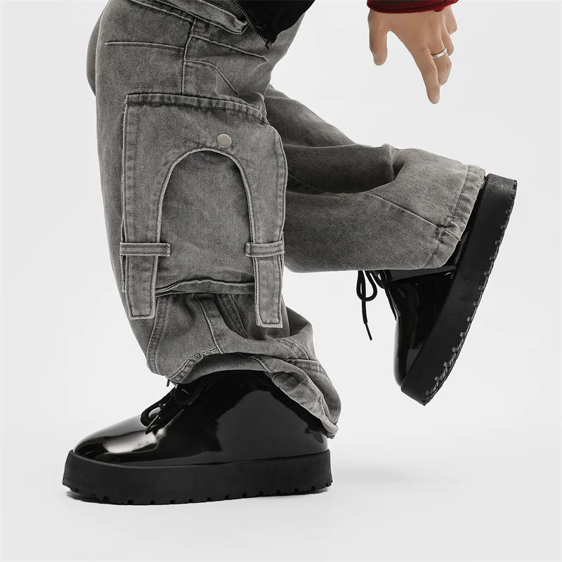 

Осень-зима, нишевая модная обувь, обувь для гипсового хлеба, повседневная обувь с низким вырезом, уличная обувь