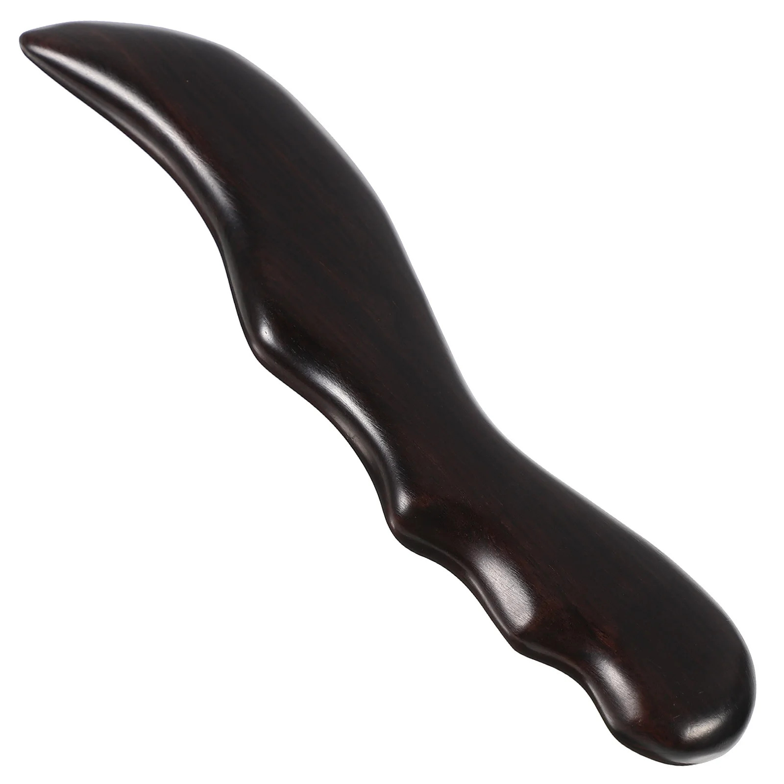 لوح تدليك من خشب الورد غوا شا بتصميم مريح لشد بشرة الوجه ومضاد للتجاعيد وكشط العضلات