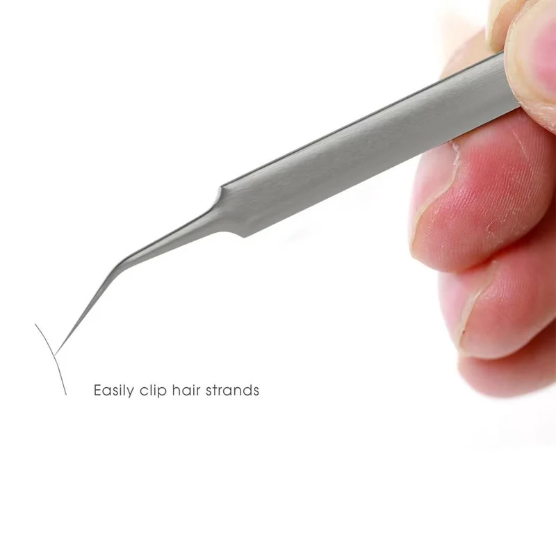 Industrial Tweezers Electronics Anti-static Curved Straight Tip Precision Stainless Forceps Phone Repair kailiwei KW-15C KW-11C