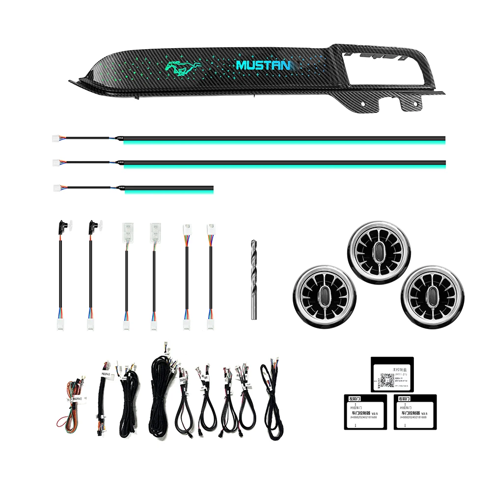 

Upgrade 256 Colors Symphony Led Car Interior Ambient Lighting for Ford Mustang 2015-2023 Atmosphere Strip Accessories