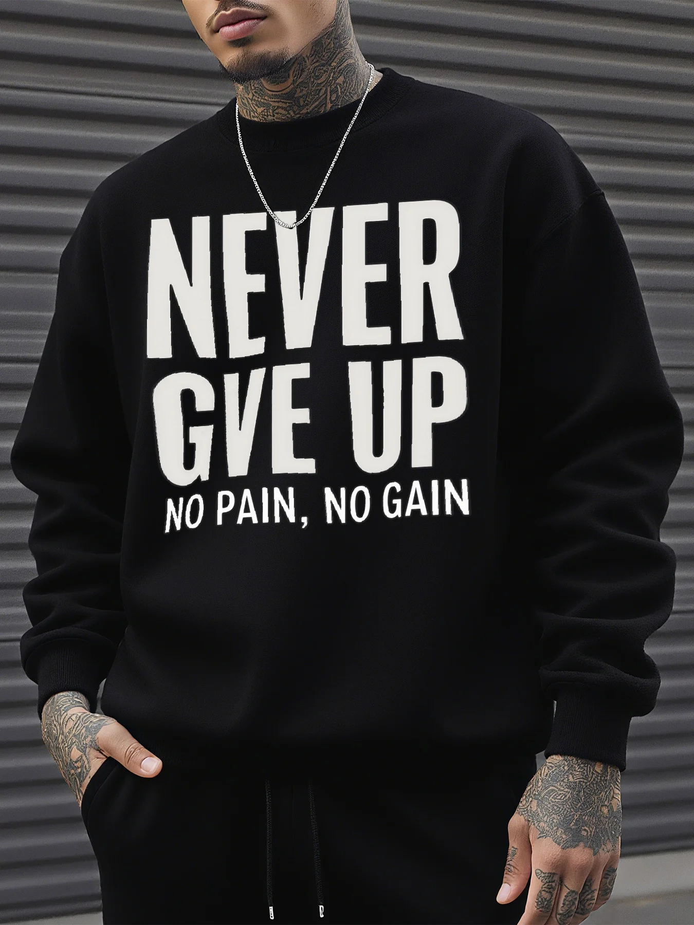 

Мужская толстовка с мотивационным слоганом и принтом «Не могу подарить» и «без» на спине — белая/черная повседневная толстовка с длинным рукавом