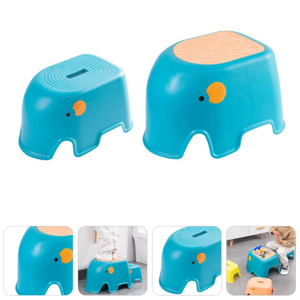 

2Pcs Non-Slip Step Stool for Safety Stool Multifunctional Footstool Bathroom Kitchen Step Stools