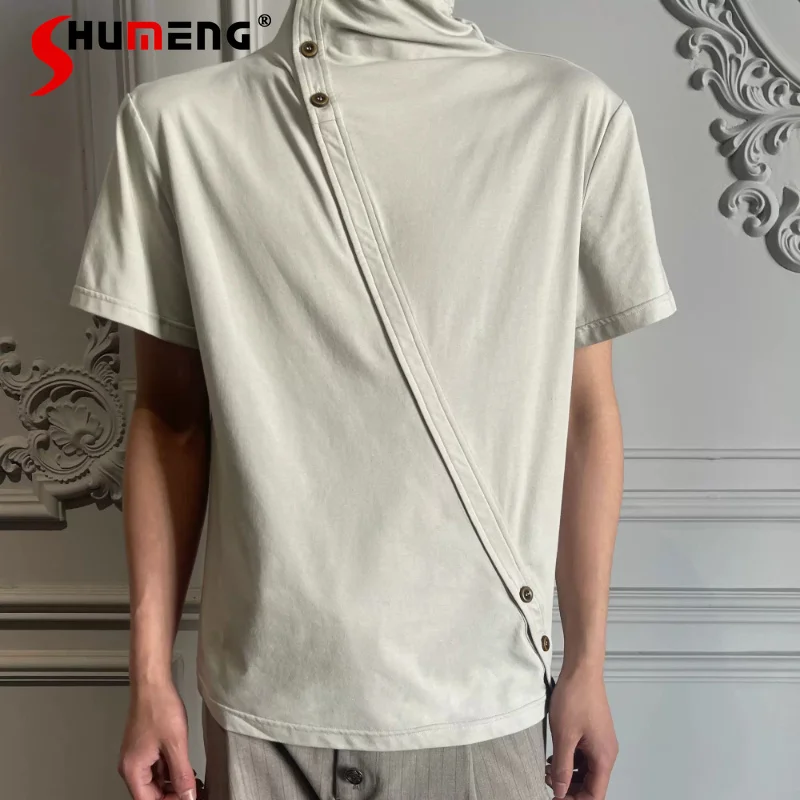 

2026 Men's Women's Spring New Fashion Slim-fitting Short-sleeve Tops Comfort Breathable Tees Chic Solid Color Pullover T-shirts