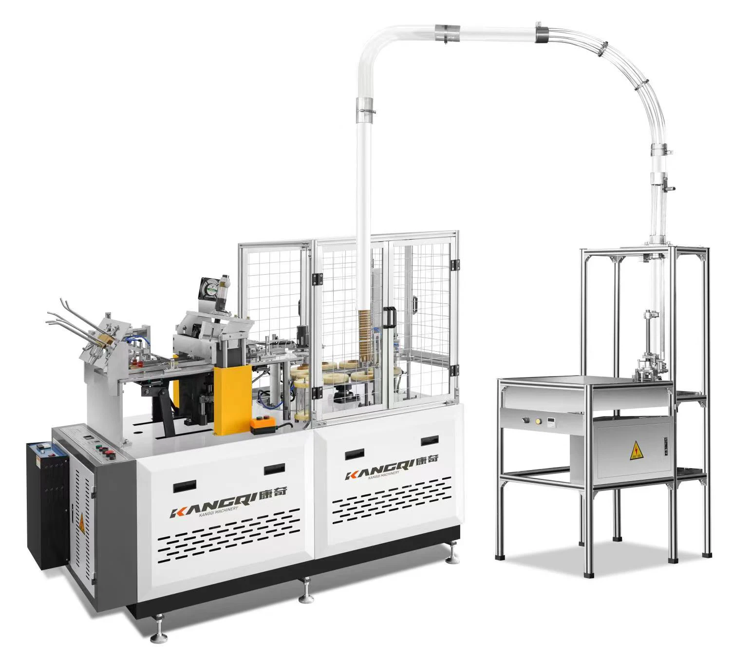 YG Customized 2023 Disposable Cup Hollow Wall Double Layer Sleeve Forming Machine With Thick Coffee Paper Cup