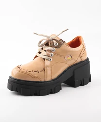 TMA EYES Solid Leather Shoes for Women, Light Sole, High Heels, Versatile, Height Increasing, Brand