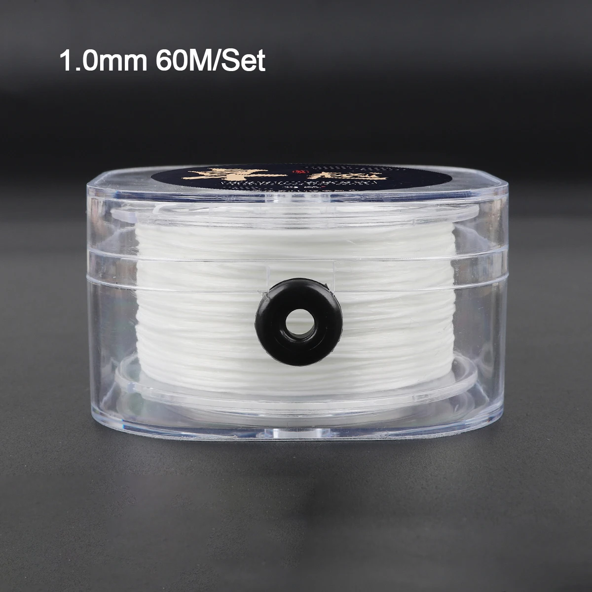 0,8 mm flache elastische Nylon-Schnur zum Basteln von Perlenarmbändern, Halsketten und Schmuckzubehör.