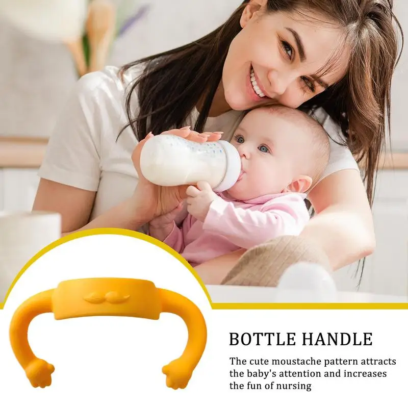 Punho antiderrapante para garrafas de bebê, Punho de garrafa de água, Confortável Sippy Cup Grip, Acessórios para garrafa