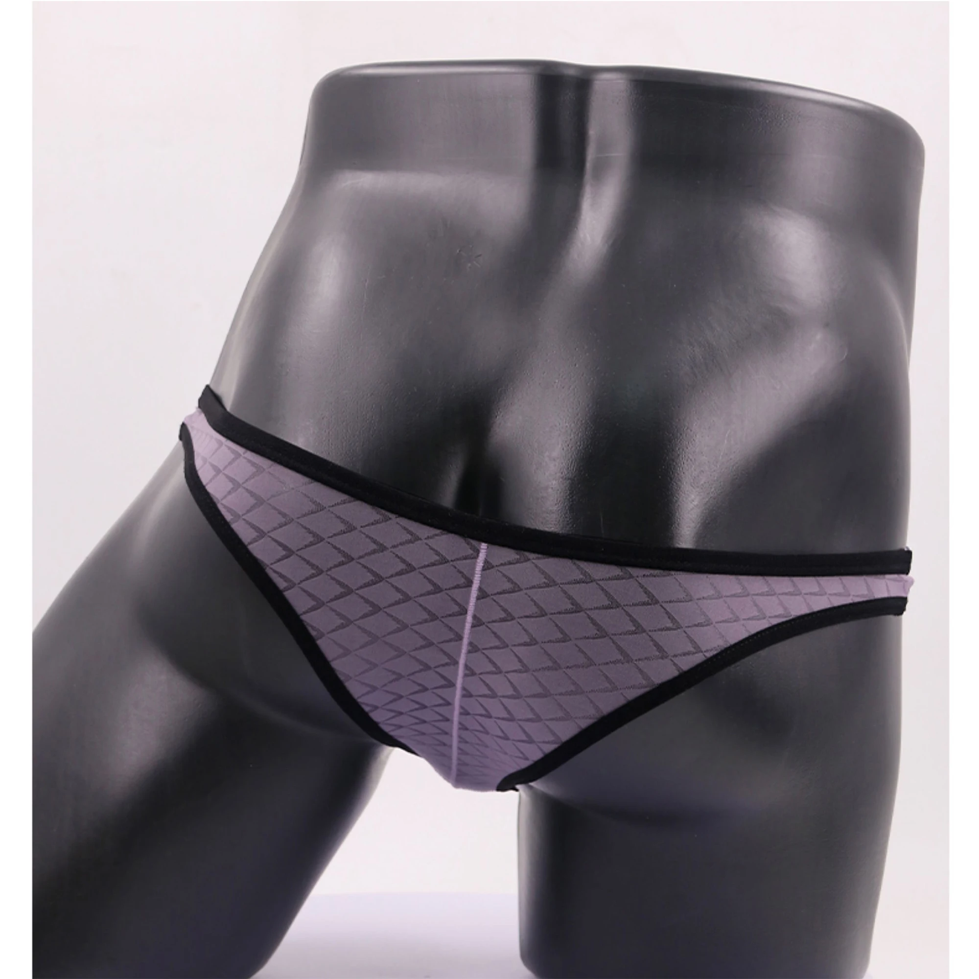 Men's Underwear Sexy Low Waisted Comfortable Triangle Pants Ice Silk Mesh Transparent Briefs