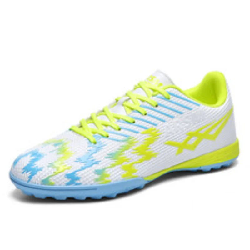 New Cross-Border Trade High-Top Soccer Shoes Long Spike Football Shoes TF Breathable Training Shoes