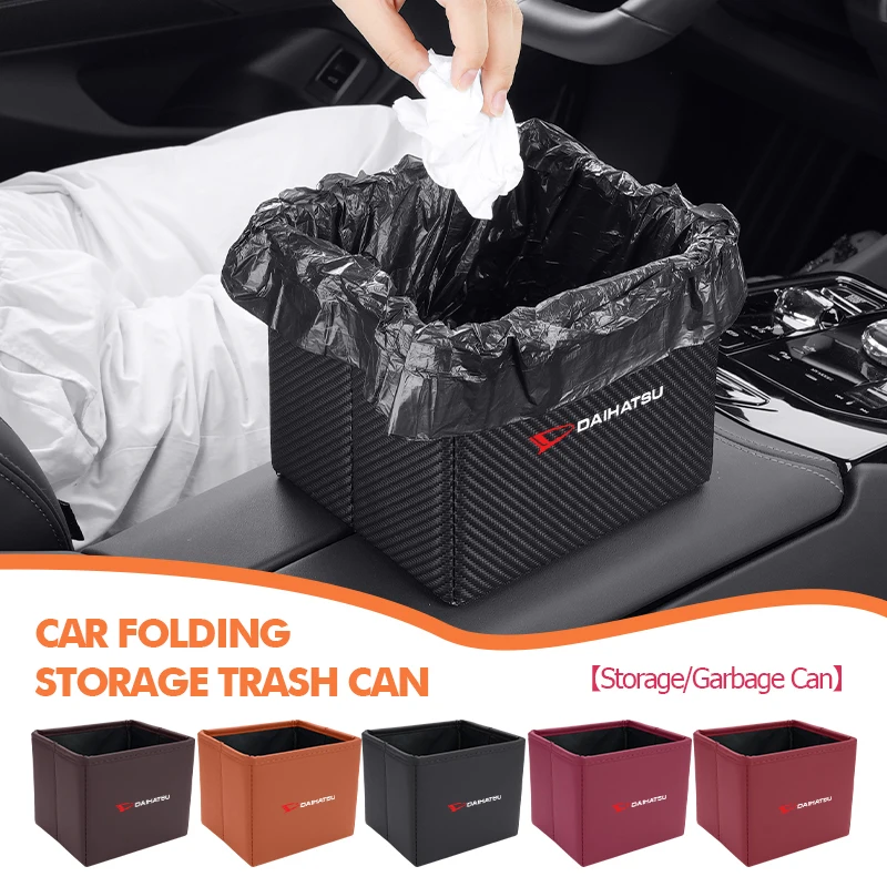 Organizador de carro, porta-chaves, óculos, armazenamento de bebidas, lixeira dobrável para Daihatsu Sirion Feroza Trevis Taft Terios 2 Cuore Storia Rocky