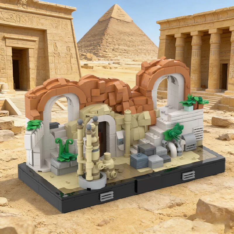 ชุดตัวต่อ 885 ชิ้น รุ่น Star Battle Desert Farmhouse MOC แบบประกอบเองได้ ของเล่นเด็ก ดีไซน์เรียบง่าย ของขวัญสำหรับเทศกาล