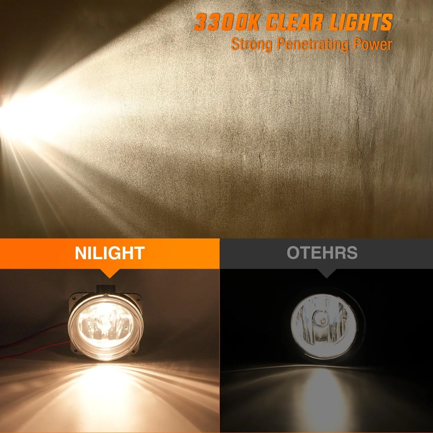 Nilight Fog Lights Assembly Compatible with 2002 2003 2004 2005 2006 Ford Focus SVT 2005-2007 Ford Escape 2003-2004 Ford Mustang Cobra Replacement - view 6