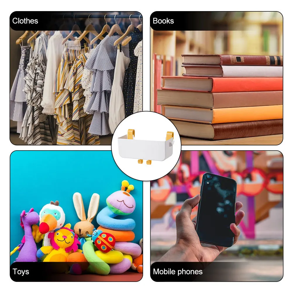 

Compact Bedside Hanging Organizer Basket Fits Under Mattress Edge Stores Daily Essentials Perfect for Small Spaces and Clutter