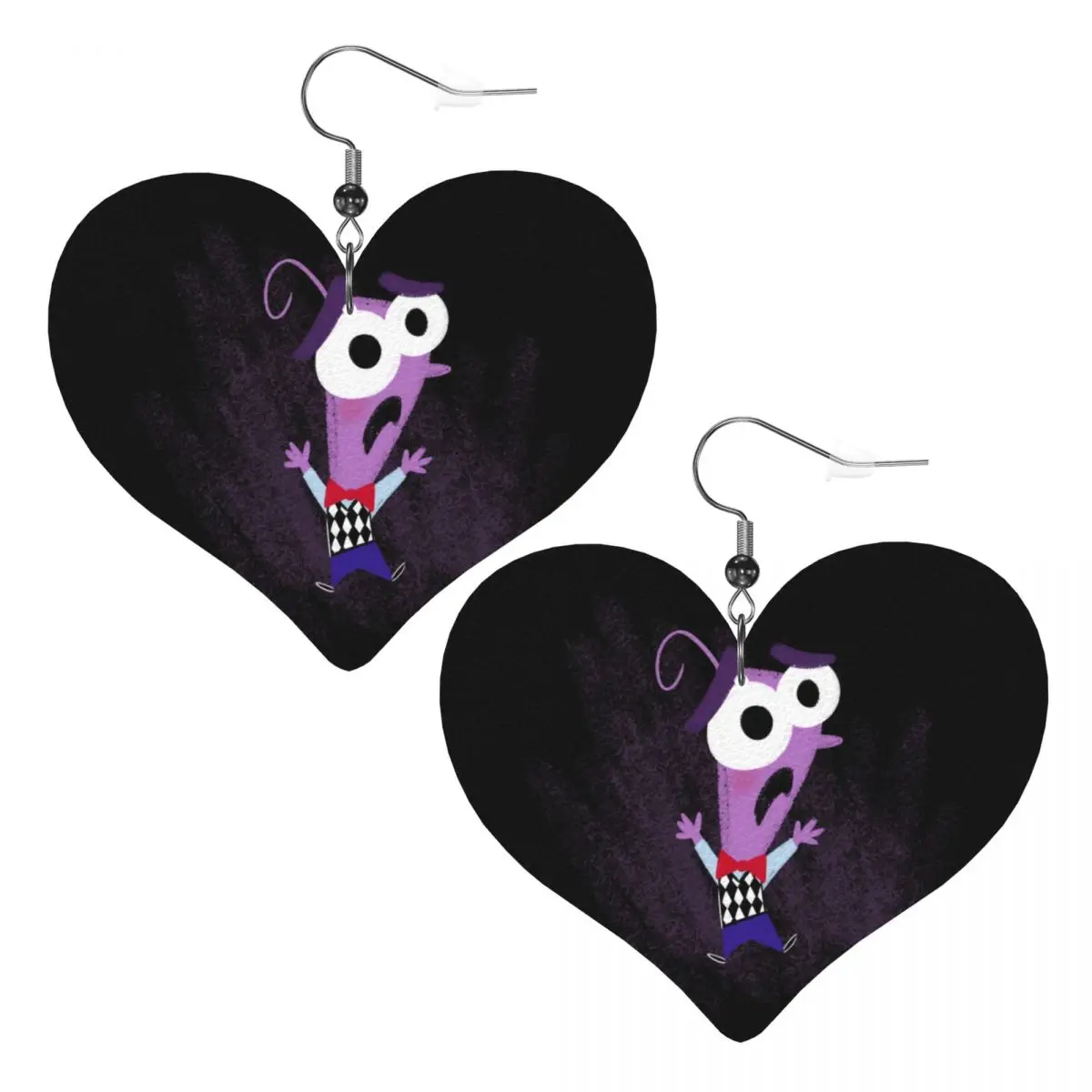 

Custom Inside Out Cartoon Dangle Drop Earrings Leather Earrings for Women Fashion For Party