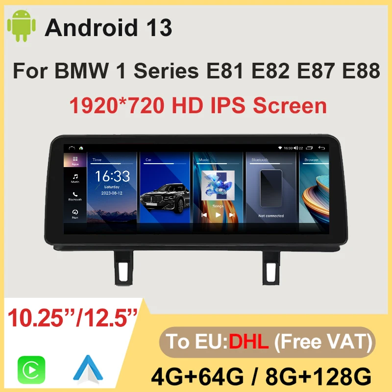 

Android13 System Apple Carplay For BMW 1 Series E81 E82 E87 E88 12.5" ID8 Central Multimedia Automotive Stereo Car Video Player