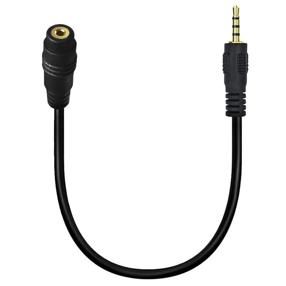 6 stóp 4 biegunowe 2.5mm gniazdo męskie do żeńskich prostopadły przedłużacz adapter Audio 0.2m 1.8m